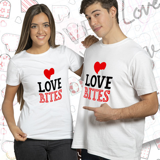 Love Bites Couple T-Shirts